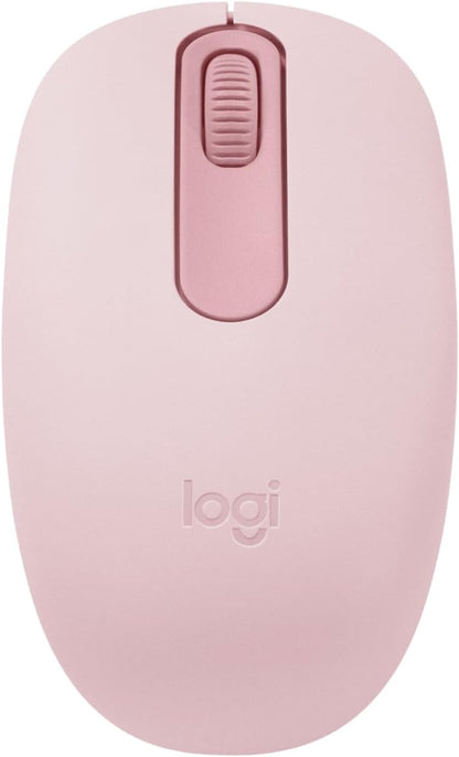M196 Bluetooth Wireless Mouse, Compact and Portable Mouse for Laptops, Tablets and More, 12-Month Battery, Smooth Tracking, Compatible with PC and Mac, Windows and Macos - Rose