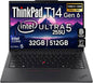Thinkpad T14 Gen 6 Business Laptop 14" FHD+ IPS, Intel Ultra 7 255U, 64GB DDR5 RAM, 2TB SSD, 5MP Webcam, Fingerprint, Backlit, Wi-Fi 6E, 2 Thunderbolt 4, AI PC, W11P