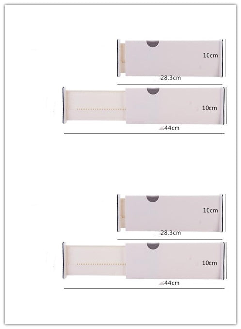 Creative telescopic partitions Plastic drawer dividers