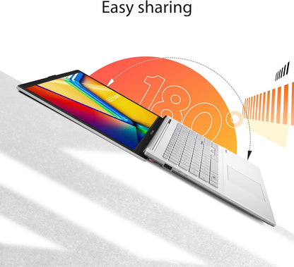 Vivobook Go 15.6” Slim Laptop, AMD Ryzen 5 7520U, 8GB, 512GB, Windows 11 Home, Cool Silver, Military Grade Durability, Fast Charging, Webcam Shield, E1504FA-AS54