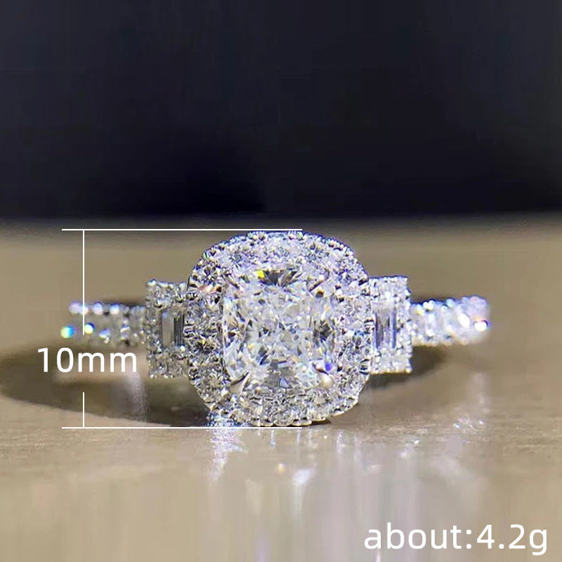 Micro Inlaid Zircon Wedding Ring For Women
