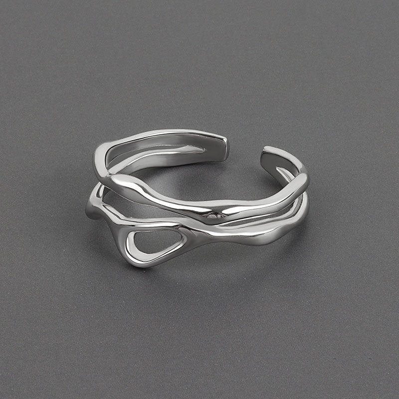 Women's Korean-style INS-style Special-interest Design Open Ring