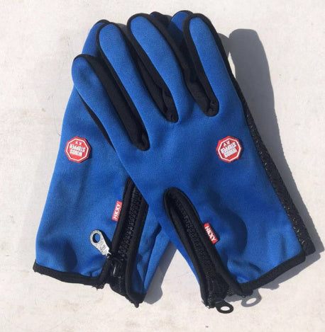 Full Finger Touch Screen Zipper Ski Gloves