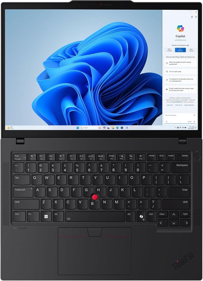 Thinkpad T14 Gen 6 Business Laptop 14" FHD+ IPS, Intel Ultra 7 255U, 64GB DDR5 RAM, 2TB SSD, 5MP Webcam, Fingerprint, Backlit, Wi-Fi 6E, 2 Thunderbolt 4, AI PC, W11P