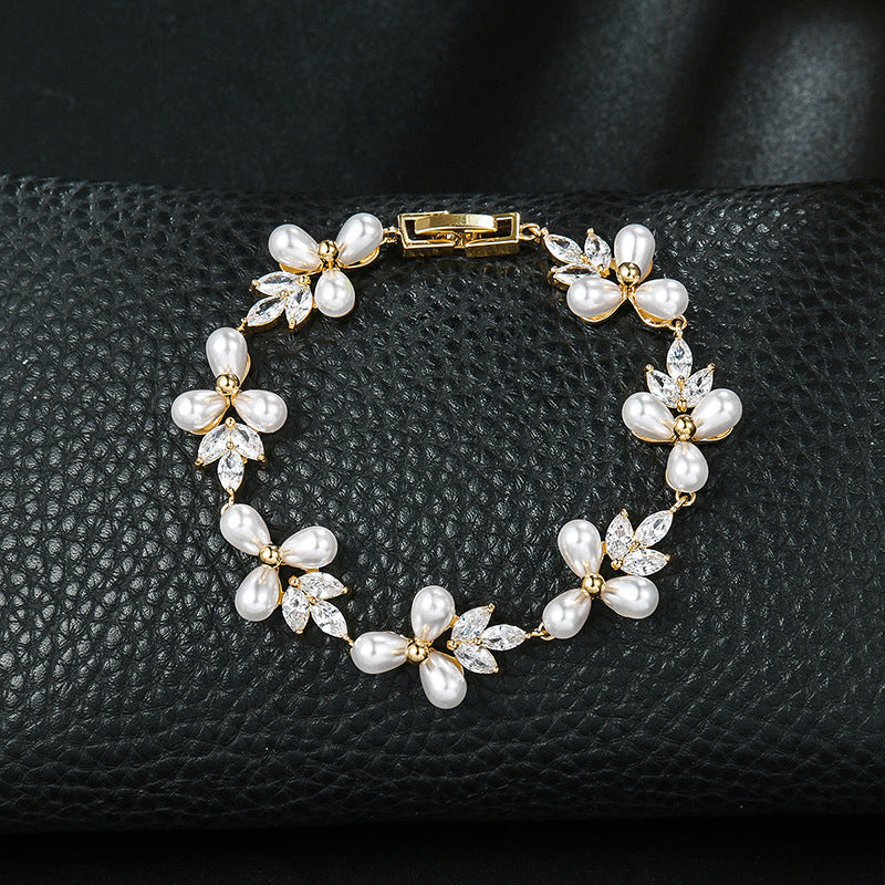 Women's Pearl Bracelet All-match Gold Bracelet