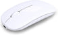 Wireless Bluetooth Mouse Rechargeable Laptop Mice with LED Use Portable(Bt5.2 and USB 2.4G) Dual Mode Connection Silent Slim Computer Mouse for Laptop/Ipad Tablet/Apple Macbook/Pc (Black)