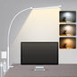 LED Desk Lamp with Clamp, Eye-Caring Clip on Lights for Home Office, 3 Modes 10 Brightness, Long Flexible Goose-Neck, Metal, Swing Arm Architect Task Table Lamps with USB Adapter, Black