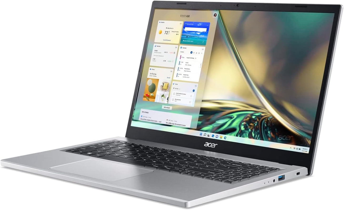 Aspire 3 A315-24P-R7VH Slim Laptop | 15.6" Full HD | AMD Ryzen 3 7320U Quad-Core | AMD Radeon Graphics | 8GB LPDDR5 | 128GB Nvme SSD | Wi-Fi 6 | Windows 11 Home