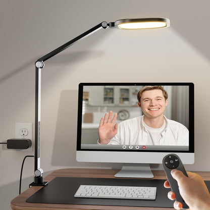Video Conference Lighting for Zoom Meeting, Ring Light for Desk with Flexible Stand, 30 Light Modes Zoom Lighting for Computer, Desk Ring Light & Memory Function for Video Calls, Live Stream, Webcam