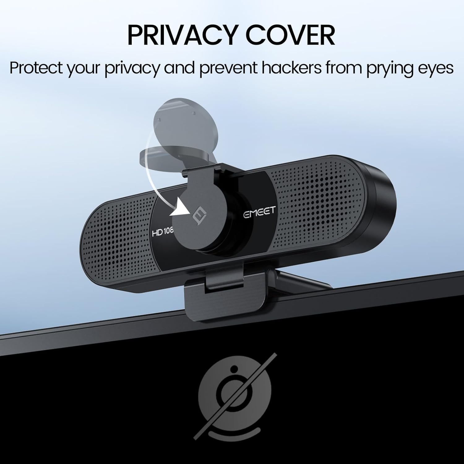 1080P Webcam with Microphone, C960 Web Cam, 2 Mics, 90° FOV, USB Type-A & A-To-C Adapter, Plug&Play Computer Camera for Online Calling, Zoom/Teams/Facetime, Switch 2 Camera Support, 2025 Version