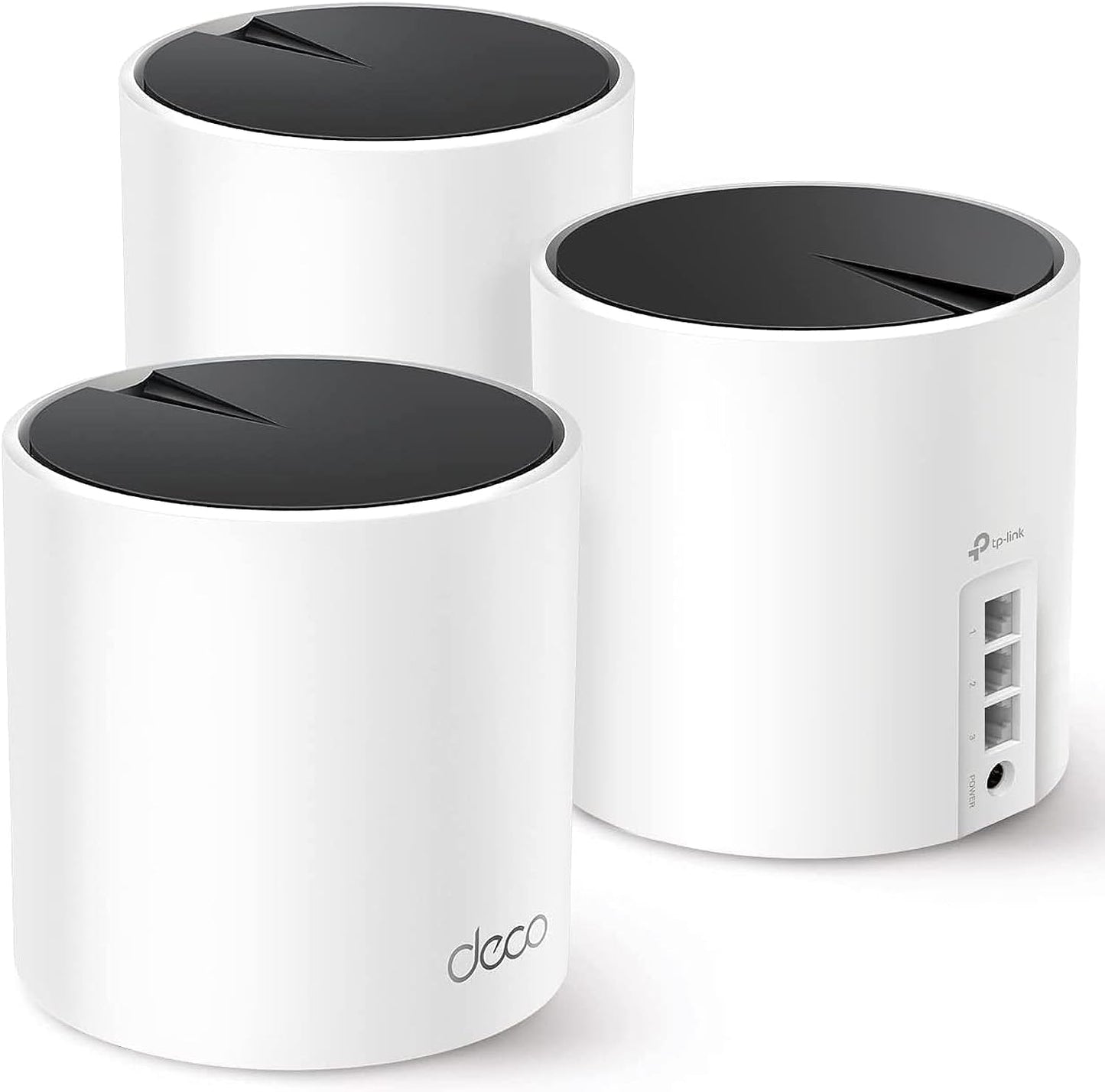 Deco X55 AX3000 Wifi 6 Mesh System - Covers up to 6500 Sq.Ft, Replaces Wireless Router and Extender, 3 Gigabit Ports per Unit, Supports Ethernet Backhaul, Deco X55(3-Pack)