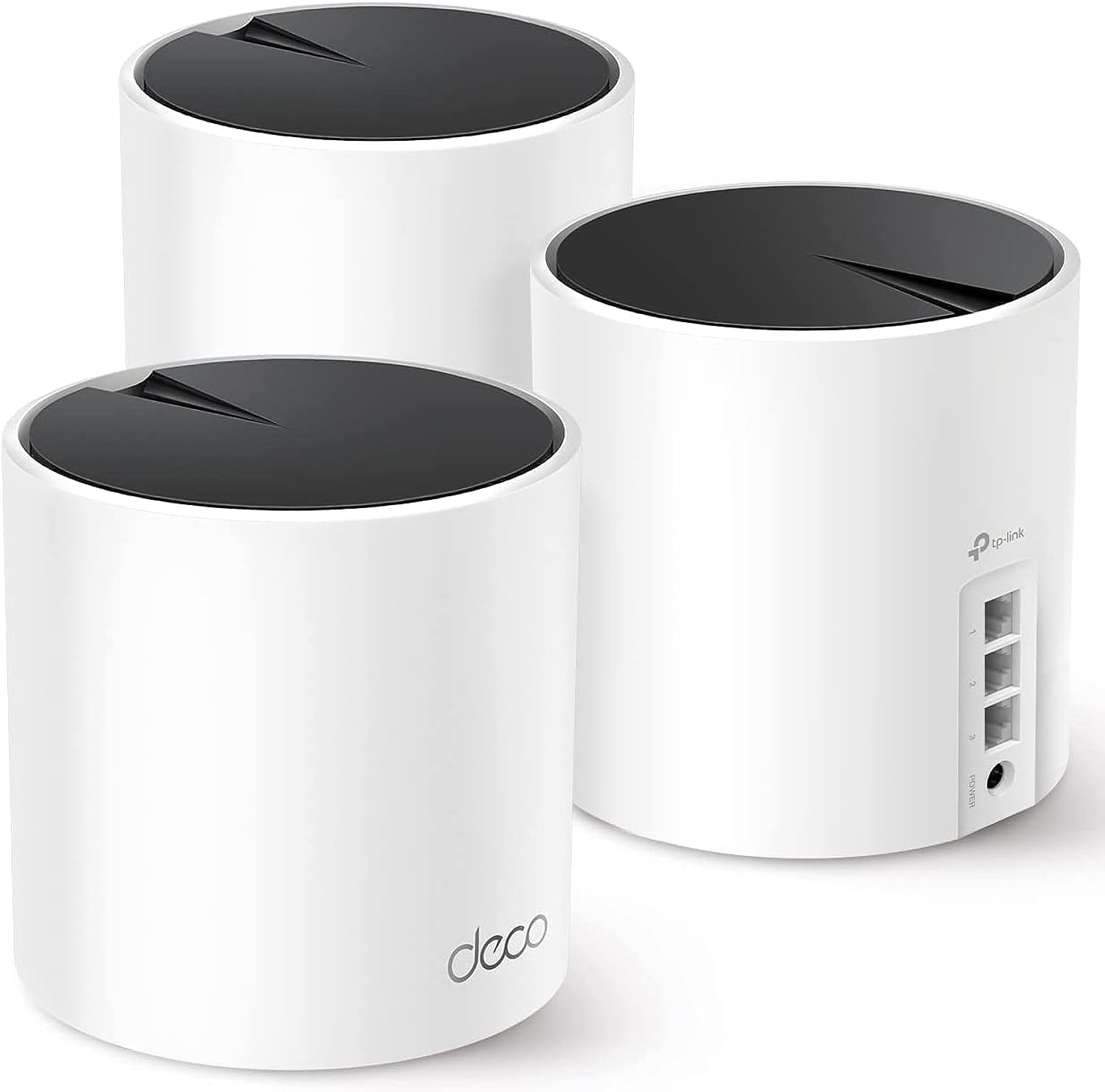 Deco X55 AX3000 Wifi 6 Mesh System - Covers up to 6500 Sq.Ft, Replaces Wireless Router and Extender, 3 Gigabit Ports per Unit, Supports Ethernet Backhaul, Deco X55(3-Pack)
