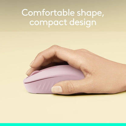 M196 Bluetooth Wireless Mouse, Compact and Portable Mouse for Laptops, Tablets and More, 12-Month Battery, Smooth Tracking, Compatible with PC and Mac, Windows and Macos - Rose