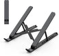 Laptop Stand for Desk, Adjustable Laptop Riser Abs+Silicone Foldable Portable Notebook Holder, Ventilated Cooling Notebook Mount Computer Stand for 10-15.6” Laptops,Tablets-Black