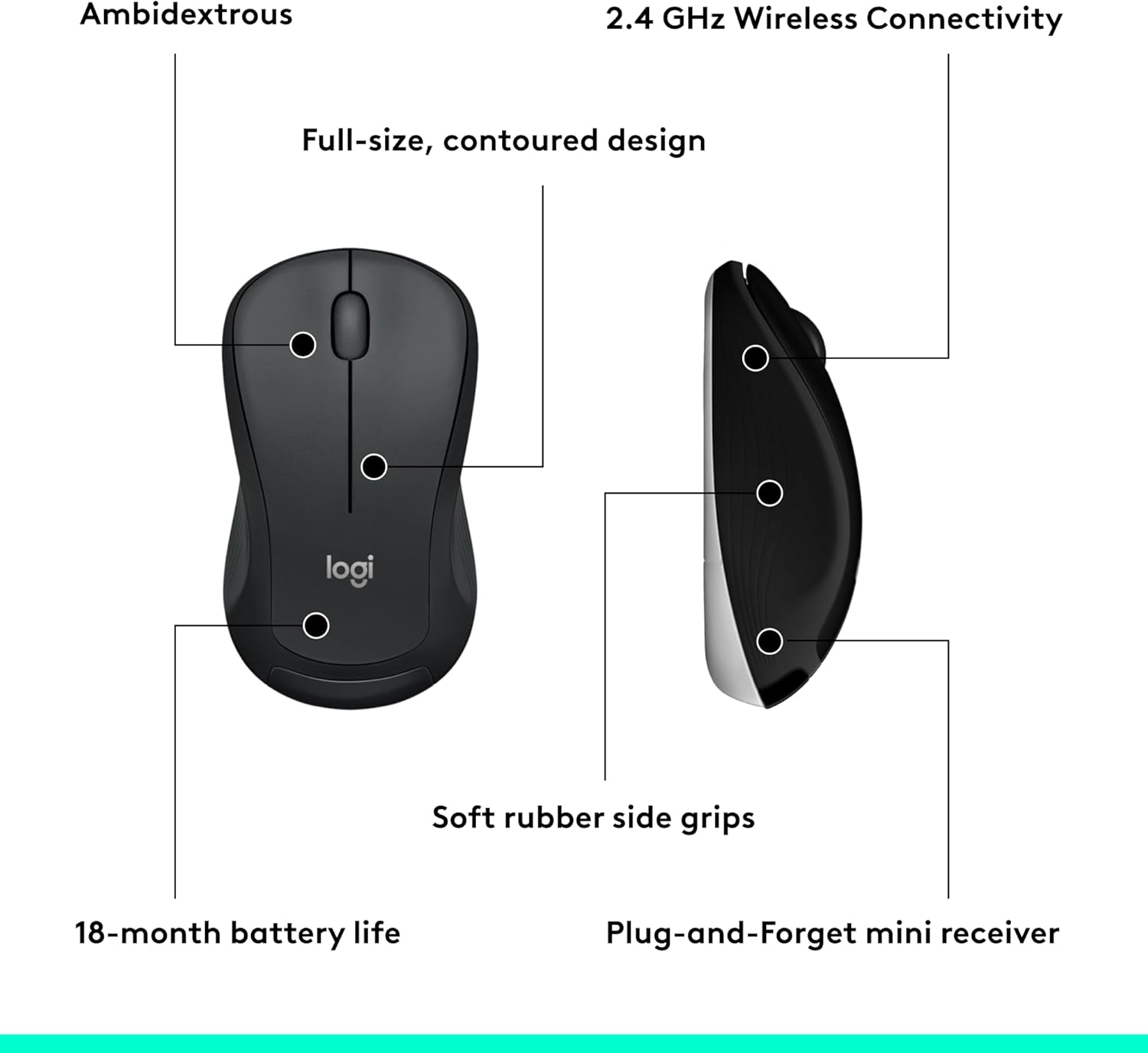 MK540 Advanced Wireless Keyboard and Mouse Combo for Windows, 2.4 Ghz Unifying Usb-Receiver, Multimedia Hotkeys, 3-Year Battery Life, for PC, Laptop