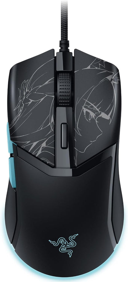 Cobra Wired Gaming Mouse: 58G Lightweight - Gen-3 Optical Switches - Chroma RGB Lighting Underglow - 8500 DPI Optical Sensor - 100% PTFE Mouse Feet - Speedflex Cable - Pokemon Gengar Edition