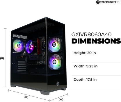 Gamer Xtreme VR Gaming PC, Intel Core I5-13400F 2.5Ghz, Geforce RTX 5060 8GB, 16GB DDR5, 1TB Pcie 4.0 SSD, Wifi Ready & Windows 11 Home (Gxivr8060A40)