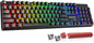 Mechanical Gaming Keyboard Wired, 11 Programmable Backlit Modes, Hot-Swappable Red Switch, Anti-Ghosting, Double-Shot PBT Keycaps, Light up Keyboard for PC Mac