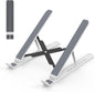 Laptop Stand for Desk, Adjustable Laptop Riser Abs+Silicone Foldable Portable Notebook Holder, Ventilated Cooling Notebook Mount Computer Stand for 10-15.6” Laptops,Tablets-Black