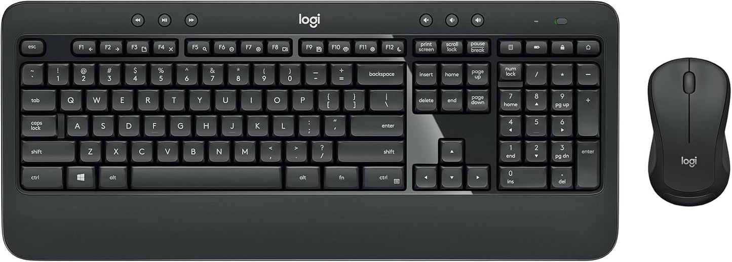MK540 Advanced Wireless Keyboard and Mouse Combo for Windows, 2.4 Ghz Unifying Usb-Receiver, Multimedia Hotkeys, 3-Year Battery Life, for PC, Laptop