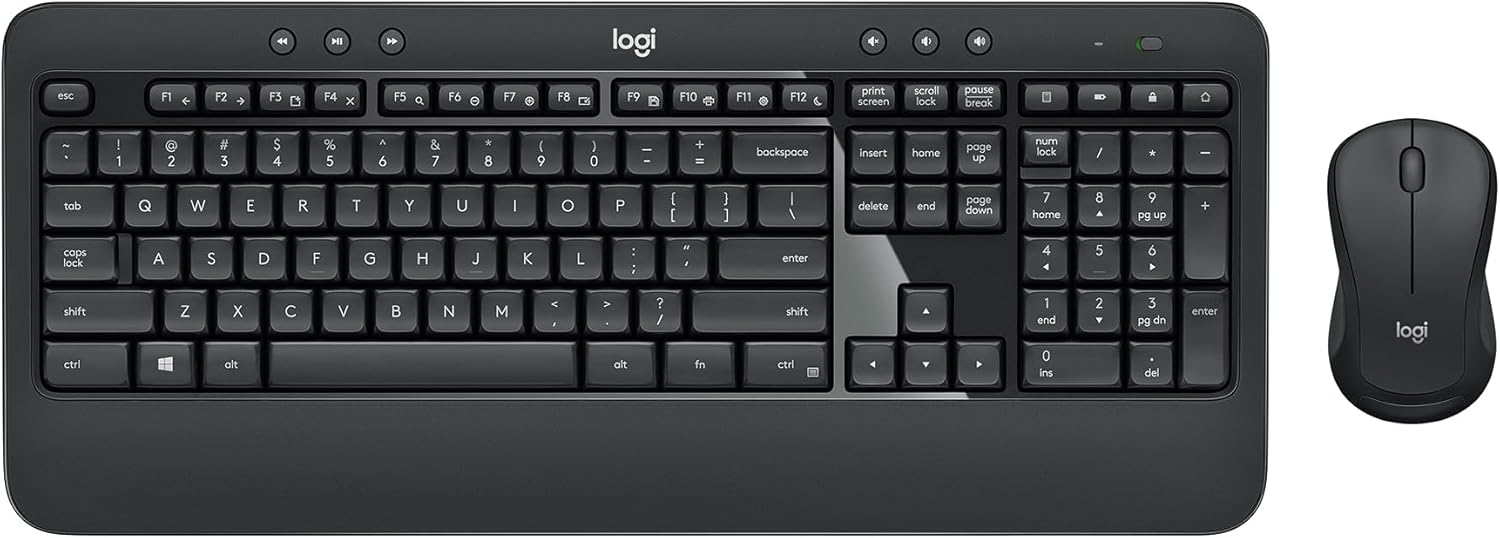 MK540 Advanced Wireless Keyboard and Mouse Combo for Windows, 2.4 Ghz Unifying Usb-Receiver, Multimedia Hotkeys, 3-Year Battery Life, for PC, Laptop
