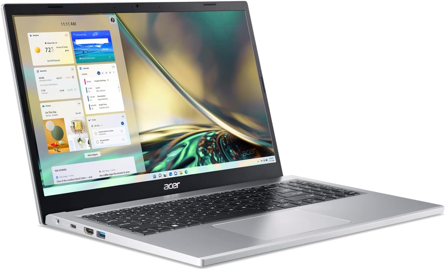 Aspire 3 A315-24P-R7VH Slim Laptop | 15.6" Full HD | AMD Ryzen 3 7320U Quad-Core | AMD Radeon Graphics | 8GB LPDDR5 | 128GB Nvme SSD | Wi-Fi 6 | Windows 11 Home
