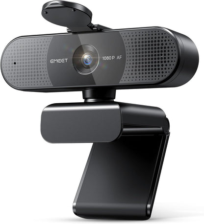 1080P Webcam with Microphone, C960 Web Cam, 2 Mics, 90° FOV, USB Type-A & A-To-C Adapter, Plug&Play Computer Camera for Online Calling, Zoom/Teams/Facetime, Switch 2 Camera Support, 2025 Version