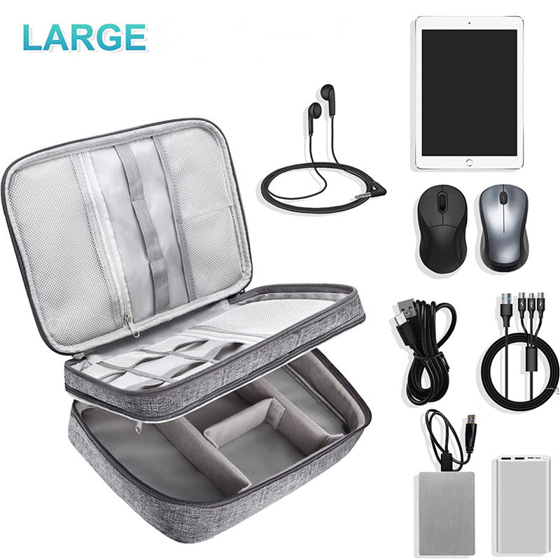 Travel Cable Organizer Bag Waterproof Portable Accessories Case Cable Charger Organizer Case Multifunctional