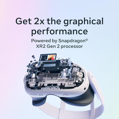 Quest 3 512GB | VR Headset — Thirty Percent Sharper Resolution — 2X Graphical Processing Power — Virtual Reality without Wires — Access to 40+ Games with a 3-Month Trial of  Horizon+ Included