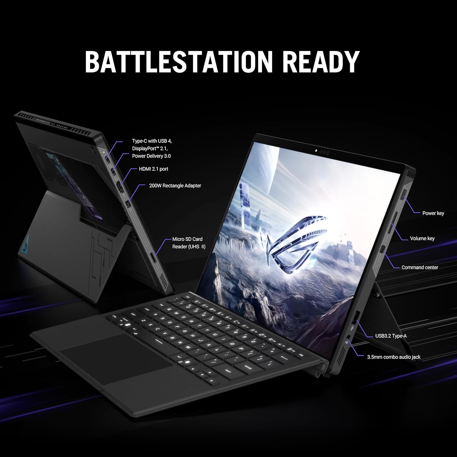 ROG Flow Z13 (2025) Gaming Laptop, 13” ROG Nebula 16:10 2.5K 180Hz/3Ms, AMD Ryzen AI MAX+ 395, RDNA 3.5 Graphics, 128GB LPDDR5X 8000Mhz, 1TB Pcie Gen 4 SSD, Wi-Fi 7, Win 11 Pro, GZ302EA-XS99