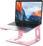 LS03 Aluminum Laptop Stand, Ergonomic Detachable Computer Stand, Riser Holder Notebook Stand Compatible with Air, Pro, Dell, HP, Lenovo More 10-15.6" Laptops, Black