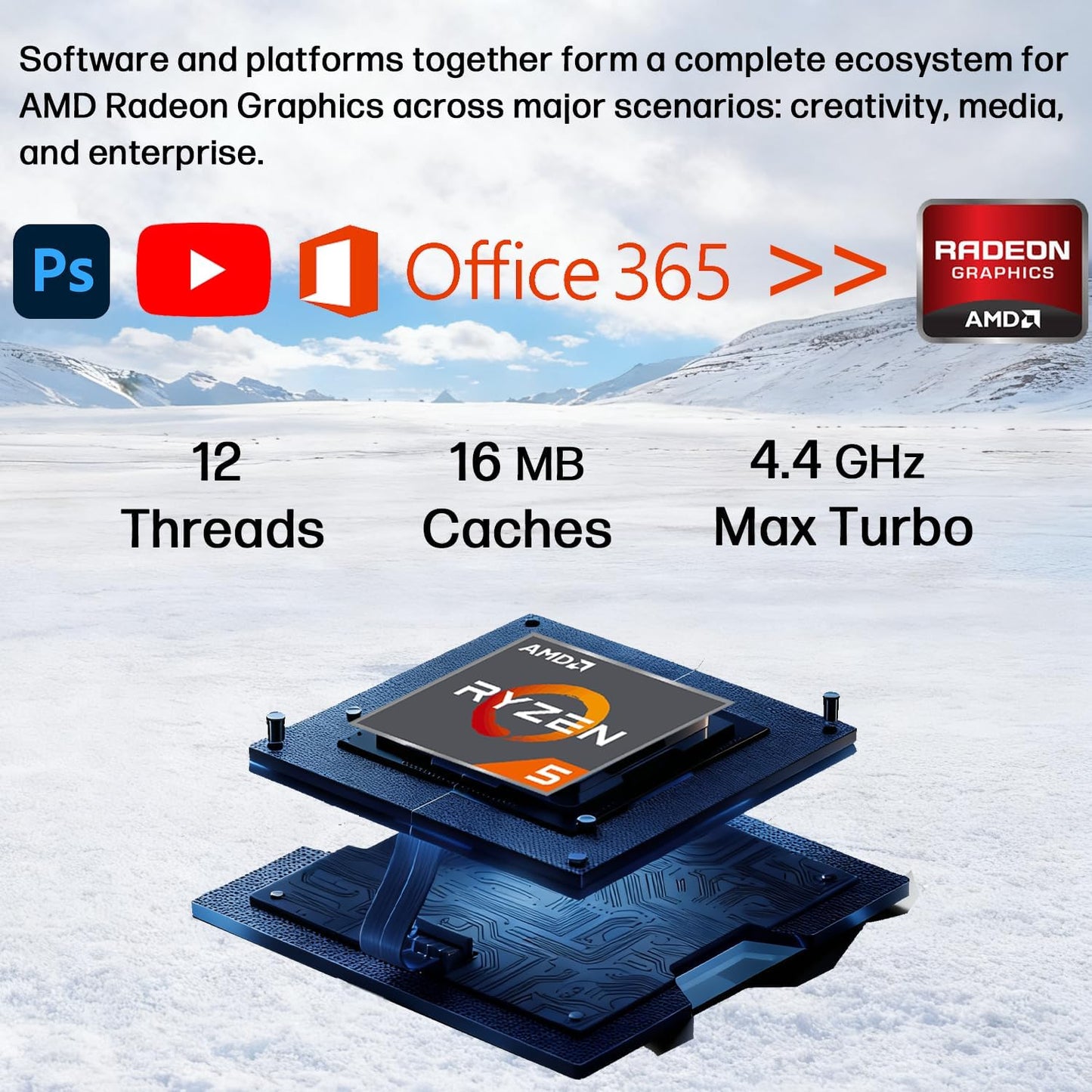 Lenovo Thinkbook 16 Gen 7 Business Laptop (16" FHD+ Anti-Glare, AMD Ryzen 5 7533HS (> I7-1255U), 16GB DDR5 RAM, 512GB SSD), Fingerprint Reader, Webcam, Ethernet, Wi-Fi 6, Win 11 Pro W/ Copilot, Grey