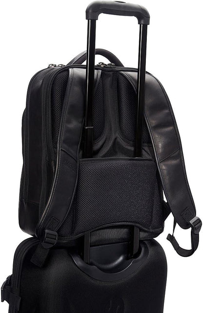 Out of the Bag Manhattan Colombian Leather RFID 15.6" Laptop Briefcase