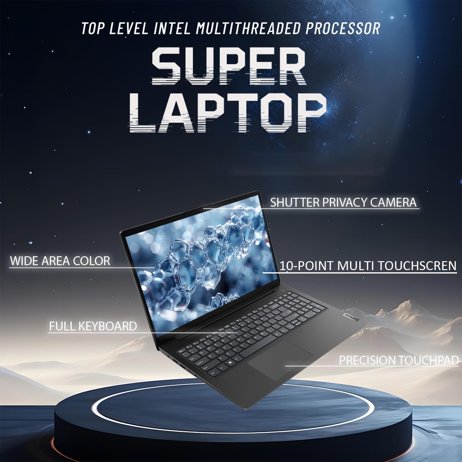 Ideapad Business Laptop, 15.6" FHD Touchscreen Display, Intel 13Th 10-Core I5 CPU (Up to 4.6 Ghz), 16GB RAM, 1TB SSD, Copilot AI Ready, Wi-Fi 6, Windows 11 Pro with Microsoft Office, WOWPC USB