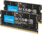 32GB DDR5 RAM Kit (2X16Gb), 5600Mhz (Or 5200Mhz or 4800Mhz) Laptop Memory 262-Pin SODIMM, Compatible with Intel Core and AMD Ryzen 7000, Black - CT2K16G56C46S5