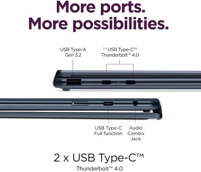 Yoga 9I 2-In-1 Aura Edition 14" Copilot+ Laptop (2025) - Intel Ultra 7 258V 8-Core, 32GB RAM, 1TB M.2 Nvme SSD, 14.0" 4K OLED Touchscreen, Windows 11 Pro - Cosmic Blue