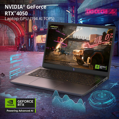 Nitro V Gaming Laptop | Intel Core I5-13420H Processor | NVIDIA Geforce RTX 4050 Laptop GPU | 15.6" FHD IPS 165Hz Display | 8GB DDR5 | 512GB Gen 4 SSD | Wi-Fi 6 | Backlit KB | ANV15-52-586Z