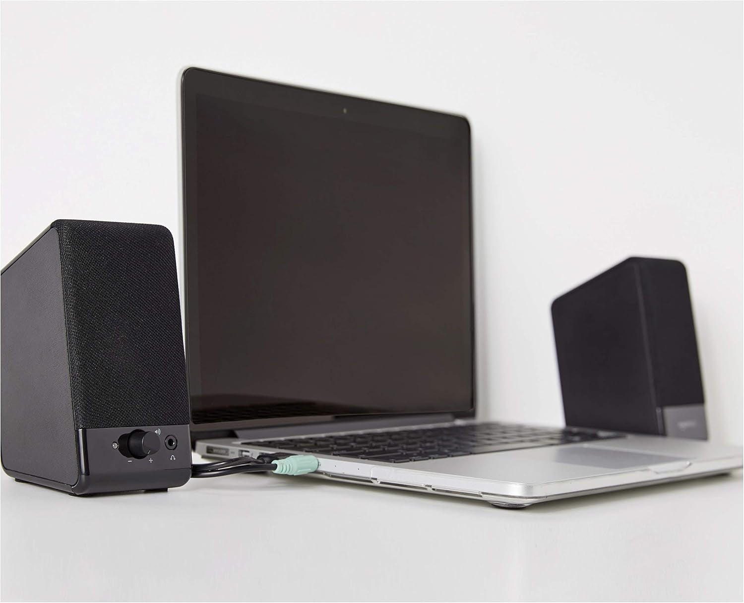 Usb-Powered Computer Speakers for Desktop or Laptop PC with Volume Control, Plug-N-Play, Black