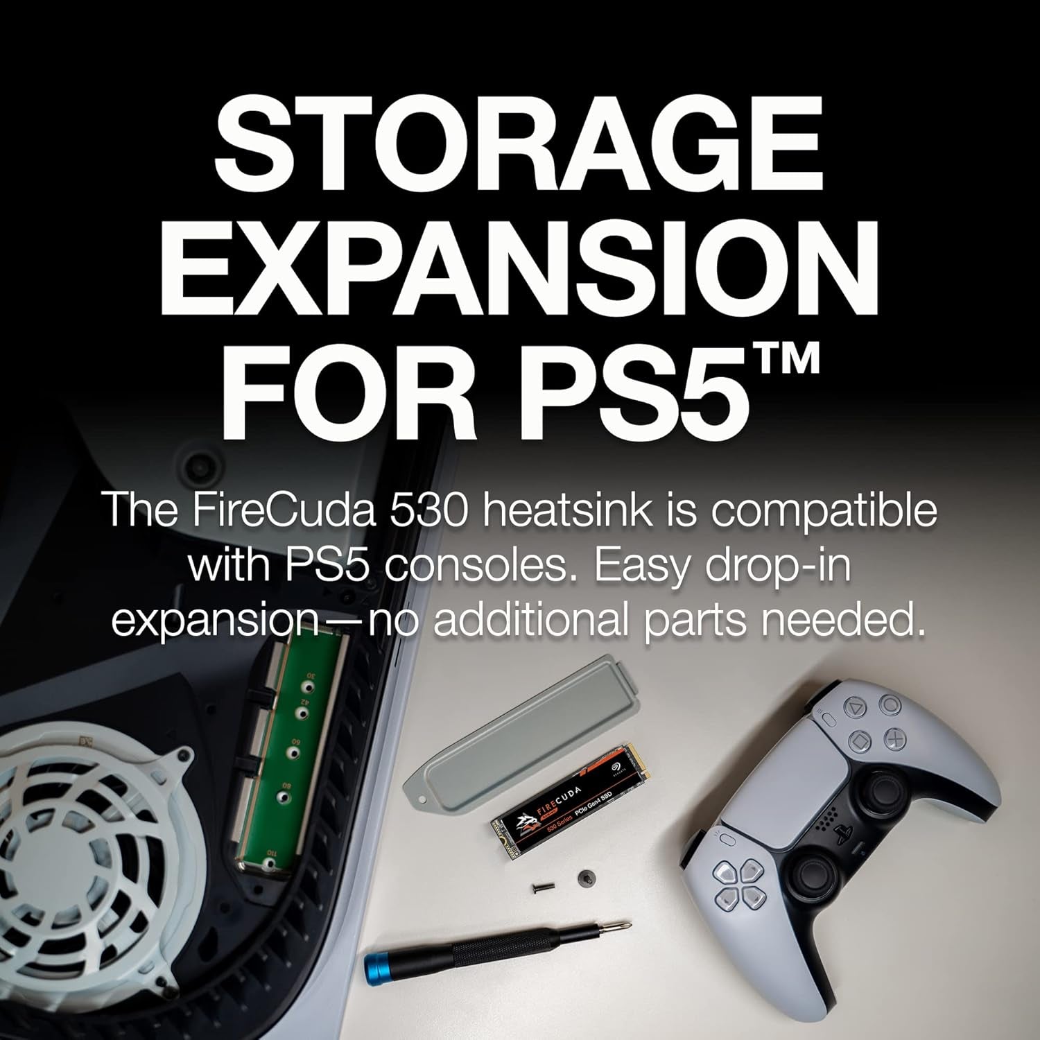 Firecuda 530 4TB Solid State Drive - M.2 Pcie Gen4 ×4 Nvme 1.4, Speeds up to 7300 Mb/S, Compatible PS5 Internal SSD, 3D TLC NAND, 1275 TBW, 1.8M MTBF, 3Yr Rescue Services (ZP4000GM3A013)
