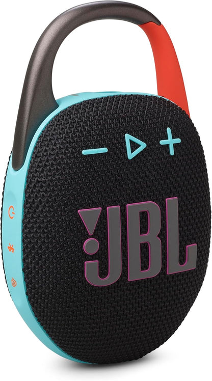 Clip 5 - Ultra-Portable, Waterproof & Dustproof Bluetooth Speaker, Big  Pro Sound with Punchy Bass, Integrated Carabiner, up to 12 Hours of Play, Made in Part with Recycled Materials (Black)