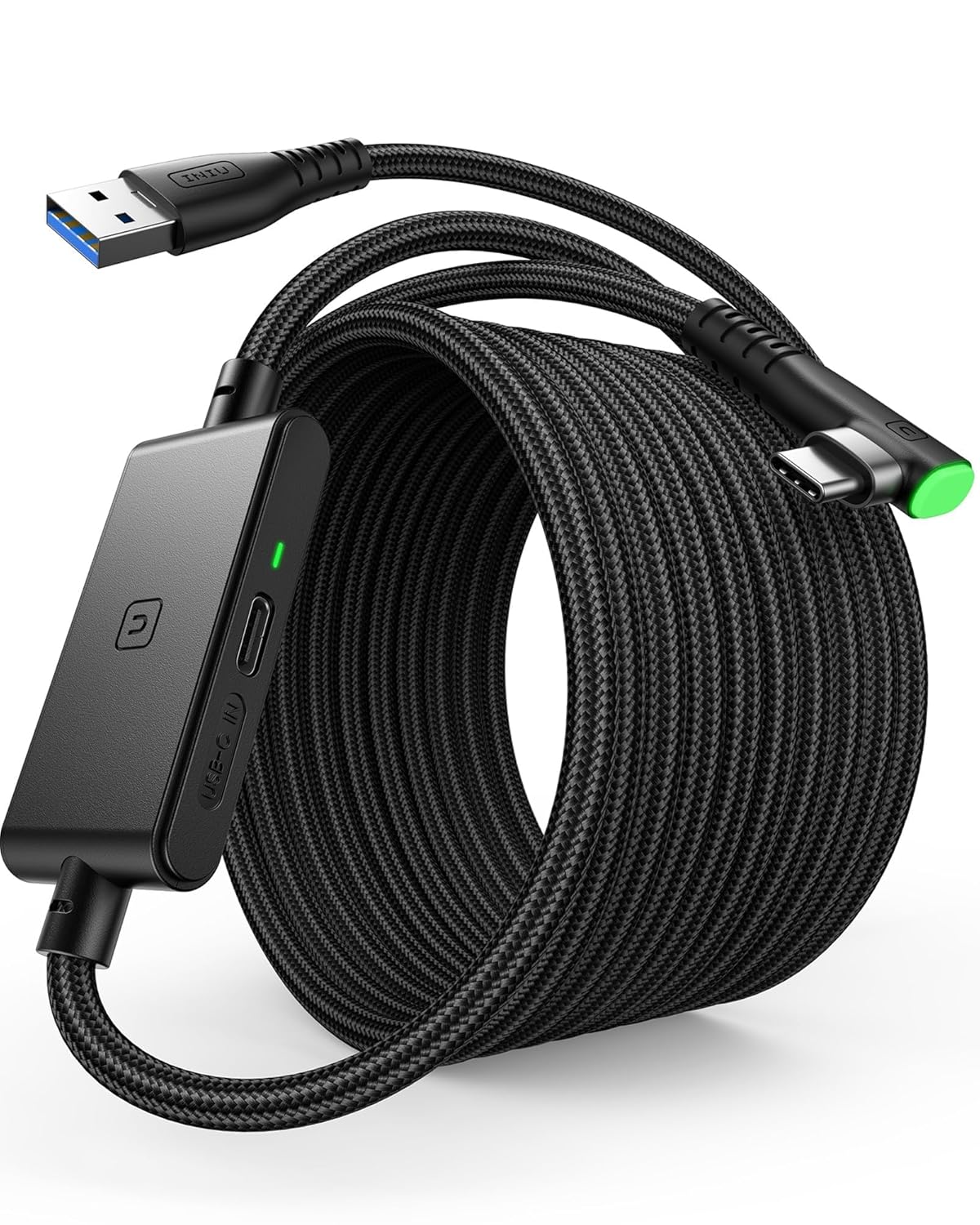 Link Cable, [16FT 5M] VR Cable USB 3.0 High Speed Type C Charger Cable Fast Charging While Playing,Usb to USB C Cable for Meta Oculus Quest 3S 3 2 Pico 4 Accessories and Gaming PC Steam VR