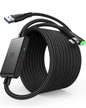 Link Cable, [16FT 5M] VR Cable USB 3.0 High Speed Type C Charger Cable Fast Charging While Playing,Usb to USB C Cable for Meta Oculus Quest 3S 3 2 Pico 4 Accessories and Gaming PC Steam VR