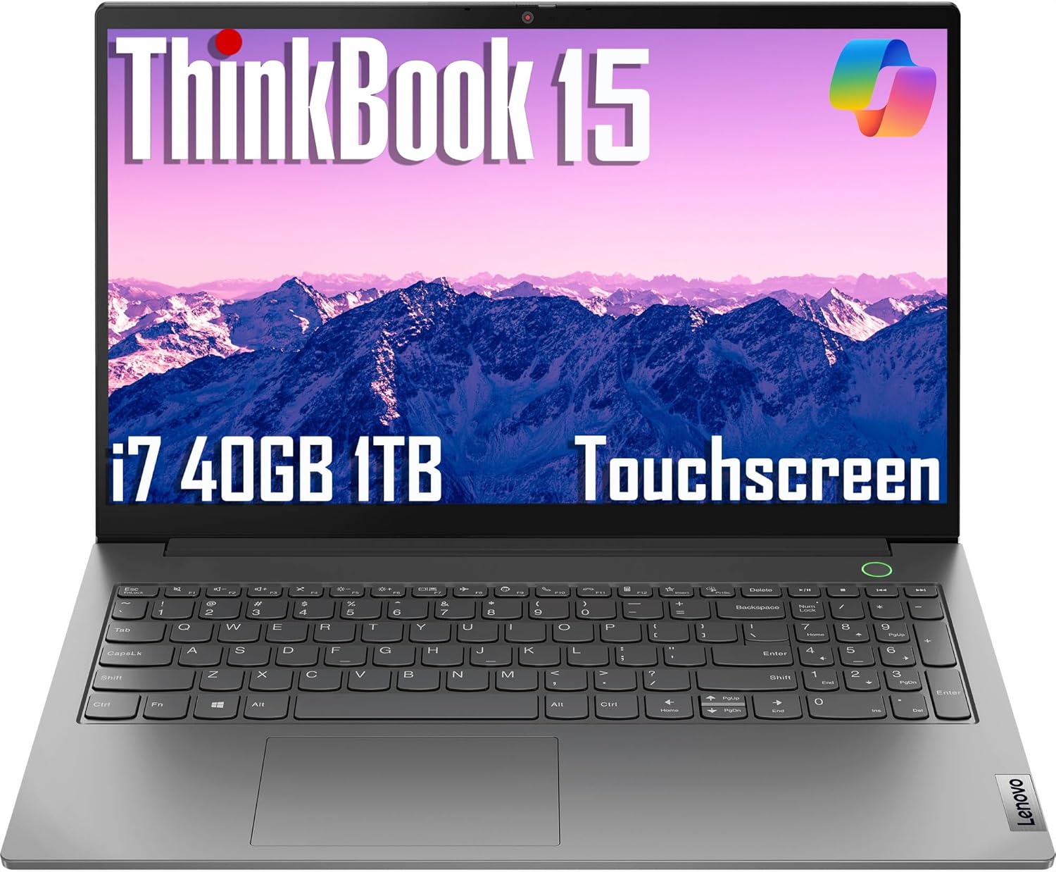 Lenovo Thinkbook 16 Gen 7 Business Laptop (16" FHD+ Anti-Glare, AMD Ryzen 5 7533HS (> I7-1255U), 16GB DDR5 RAM, 512GB SSD), Fingerprint Reader, Webcam, Ethernet, Wi-Fi 6, Win 11 Pro W/ Copilot, Grey