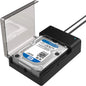 USB 3.0 to SATA External Hard Drive Lay-Flat Docking Station for 2.5 or 3.5In HDD, SSD [Support UASP] (EC-DFLT)