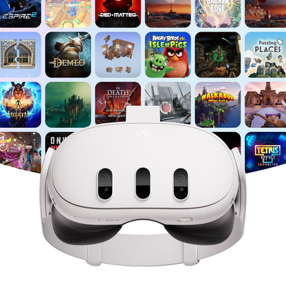 Quest 3 512GB | VR Headset — Thirty Percent Sharper Resolution — 2X Graphical Processing Power — Virtual Reality without Wires — Access to 40+ Games with a 3-Month Trial of  Horizon+ Included