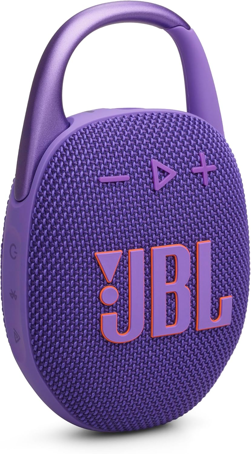 Clip 5 - Ultra-Portable, Waterproof & Dustproof Bluetooth Speaker, Big  Pro Sound with Punchy Bass, Integrated Carabiner, up to 12 Hours of Play, Made in Part with Recycled Materials (Black)