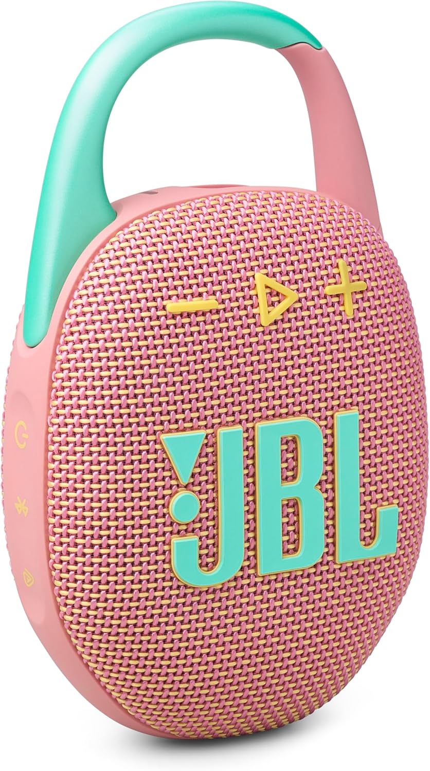 Clip 5 - Ultra-Portable, Waterproof & Dustproof Bluetooth Speaker, Big  Pro Sound with Punchy Bass, Integrated Carabiner, up to 12 Hours of Play, Made in Part with Recycled Materials (Black)