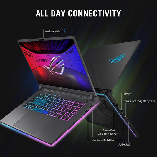 ASUS ROG Strix G16 (2025) - 16" 165Hz FHD+, Intel i7-14650HX, RTX 5060, 16GB DDR5, 1TB SSD