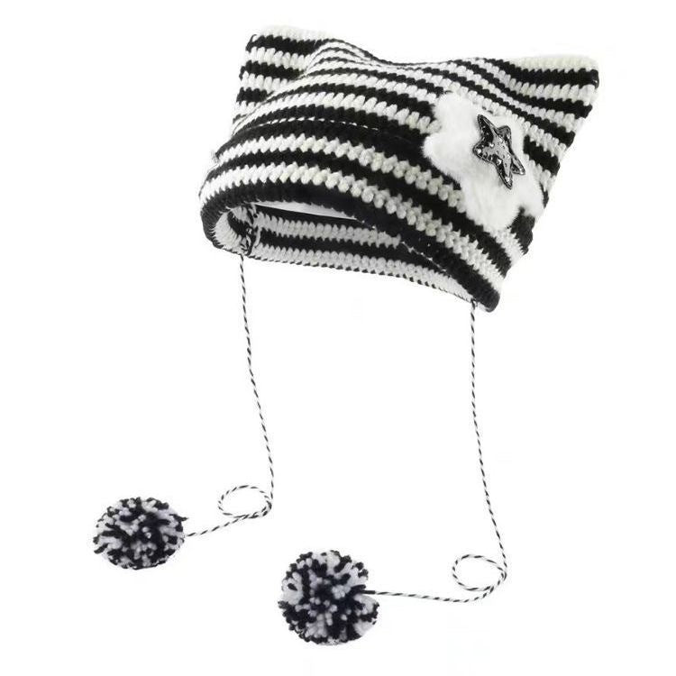 Korean Cute Thermal Head Cover Woolen Cap