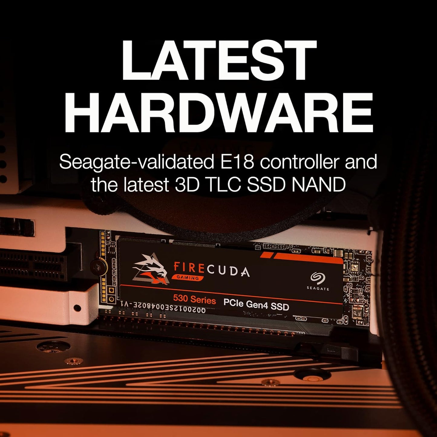 Firecuda 530 4TB Solid State Drive - M.2 Pcie Gen4 ×4 Nvme 1.4, Speeds up to 7300 Mb/S, Compatible PS5 Internal SSD, 3D TLC NAND, 1275 TBW, 1.8M MTBF, 3Yr Rescue Services (ZP4000GM3A013)